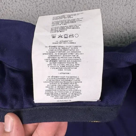 Big Bill Jacket Mens Extra Large Blue FR Indura Flame Resistant Work Wear Navy - Picture 8 of 16